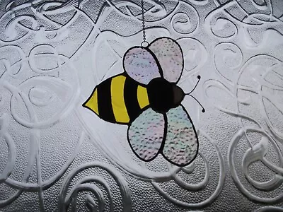 Buy Stained Glass Bumble-Bee Suncatcher Window Decoration • 18£
