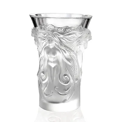 Buy New Lalique Crystal Fantasia Vase #1262600 Brand Nib French Nude Clear Save$ Fsh • 1,045.15£