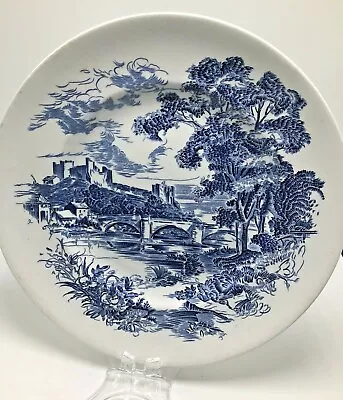 Buy Vintage China Enoch Wedgewood & Company Countryside Dinner Plate Blue White 10” • 18.91£