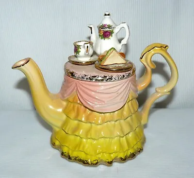 Buy Royal Albert Paul Cardew 5  Teapot Old Country Rose Tea Table 1996 Earthenware • 71.85£