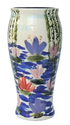 Buy Anita Harris Homage To Monet Lilies Bella Vase • 80£