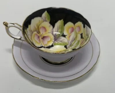 Buy Rare Vintage Paragon Lavender Pansy Cup Saucer With Gold Trim Double Warranted • 129.75£
