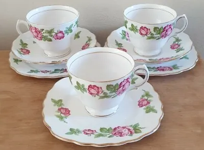 Buy Royal Vale Bone China Pink Roses Cup And Saucer • 13.99£
