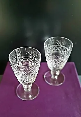 Buy Pr. Stuart  Imperial Cut  Gin/Sherry Crystal Glasses • 15£
