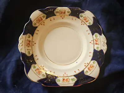 Buy Osborne China  England  Exicne Dignitas Tab Handle Square Ornate Platter • 24.12£