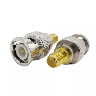 Buy BNC Male To SMA Female Converter Adapter Radio RF Coax Straight Connector Jack • 3.33£