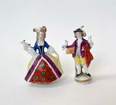 Buy Mini Lady Man Woman Victorian Doll Figurine Porcelain Germany Anchor VTG Antique • 72.22£