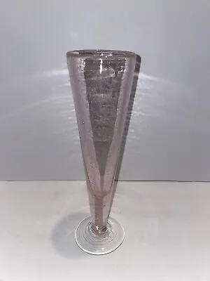 Buy Bubble Effect Pilsner Glass Pink Hand Blown Kosta Boda Vase Beverage Ice Cream • 14.38£