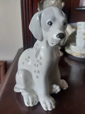 Buy Lomonosov USSR Grey White Large Dog Puppy Figure Figurine Model Vgc • 20£