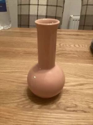 Buy VINTAGE C.1980s POOLE Pottery Pink Bud Vase 14cm • 0.99£