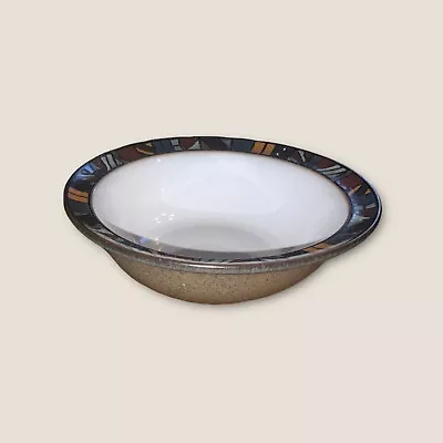 Buy Denby Marrakesh 2x Dessert Bowls 6” Brown Mosaic Rim Vintage 2nds Ex Condition • 30£