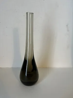 Buy Vintage Bud / Stem Vase, Green/Brown Colour, Possibly Caithness • 4.99£