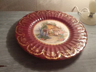 Buy Royal Victoria Wade Plate A Homestead Cottage Multicolored 10.5  • 10£