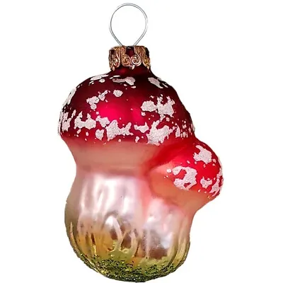 Buy Toadstool 7cm Schatzhauser Thuringian Glass And Christmas Decorations • 12.01£