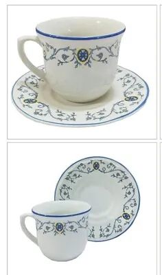 Buy VICTORIAN BONE CHINA FINE Tea Set 12pc, 200ml CUPS & SAUCERS • 19.56£