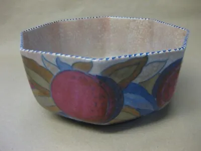 Buy Charlotte Rhead ~ Art Deco Octagonal Bowl ~ Granada Pattern ~ Crown Ducal • 49.99£