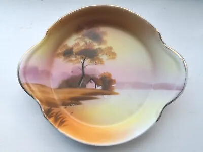Buy Vintage Japanese Noritake Hand Painted Dish Bowl Lake Landscape C30s? Ornamental • 14.95£