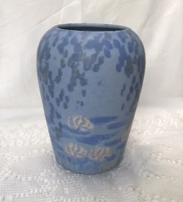 Buy Conwy Pottery Wales Impressionist Vase Monet Water Lilies Flowers Water Pond • 22£
