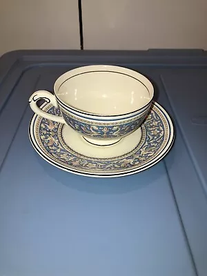 Buy One Myott Staffordshire England Medici Sky Blue Cup & Saucer Griffin Griffins • 7.09£