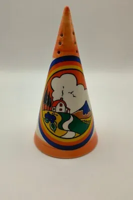 Buy Clarice Cliff Crocus Conical Sugar Shaker Moorland Pottery Chelsea Works • 54.99£