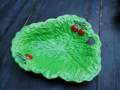 Buy Beswick Ware Lettuce Leaf Shaped Dish With Tomato Motif 9  • 5.69£