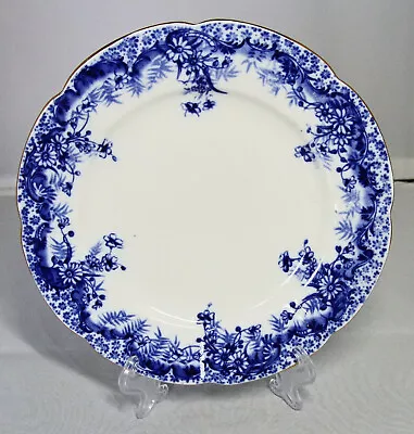 Buy Antique WILEMAN The Foley China  BLUE FERN  Side Plate; VIOLET Shape (9122). • 16.50£