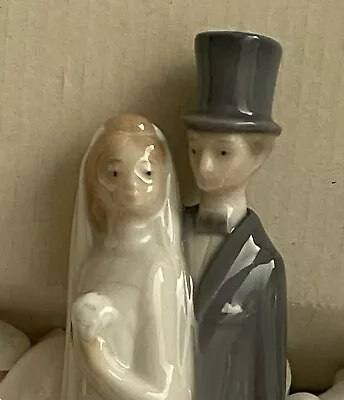 Buy Lladro NOA Bride & Groom  Porcelain Figurine Wedding Cake Topper Spain +BOX MIB • 23.97£