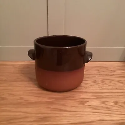 Buy Vintage Brannam Pottery Terracotta Hot Pot Side Handles Glazed Inside 5.75” Dia • 8£