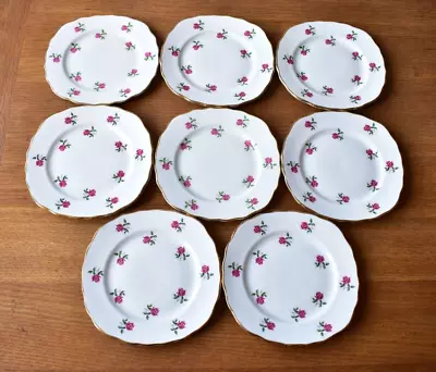 Buy Colclough China Fragrance Rose Tea/side Plates X 8 Very Good Condition • 16£