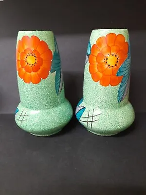 Buy Vintage Art Potterry ,1930s Lovely Hand Painted Vases.  • 60£