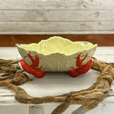 Buy Rare VTG Carlton Ware Three Footed Lobster Cabbage Leaf Serving Bowl Dish • 48.15£