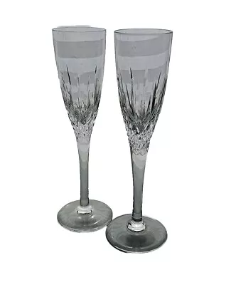 Buy Stuart Crystal MADISON CLEAR (CUT) Set(s) 2 Champagne Flutes MINT • 104.25£