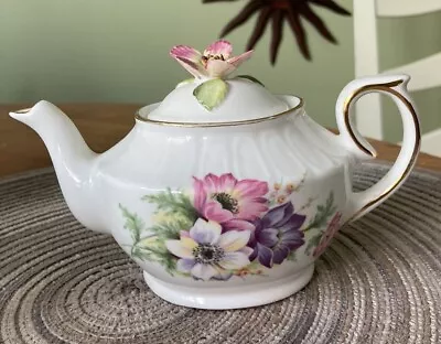 Buy Royale Stratford Miniature Floral Teapot For 1 -6 3/4” X 4” Bone China EUC • 80.32£