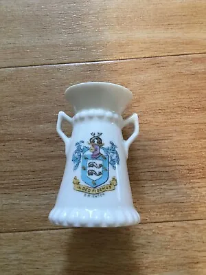 Buy Vintage Gemma Porcelaine Miniature Vase, Brighton Crest • 1.50£