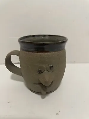 Buy Vintage Ugly Face Mug Ugly Pottery Stoneware Pottery Coffee Tea Cup • 7.97£