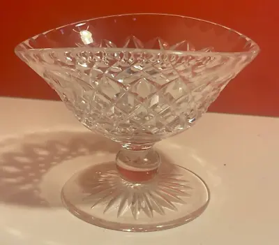 Buy Edinburgh Crystal Footed Sundae Glass With Criss-Cross Pattern, Signed • 10.33£
