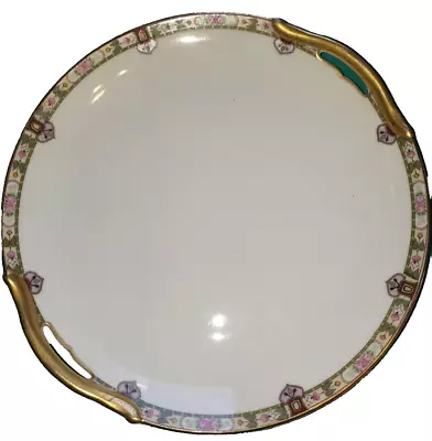 Buy VTG Porcelain NORITAKE NIPPON  REGINA Pattern # 13674 9 1/2  Round Serving Plate • 17.47£