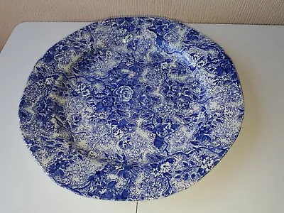 Buy Vintage Laura Ashley Chintzware Blue Floral 9.5   Plate Excellent Condition • 20£