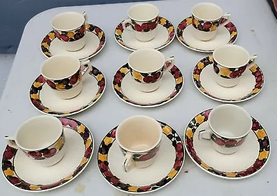 Buy Vintage Tea Luncheon Set  Bedford Ware Apple Band  Pottery By Ridgways England • 56.92£