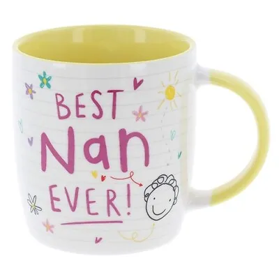 Buy Scribbles Cute Best Nan Ever China Mug Gift Range From Kids Children • 10.99£