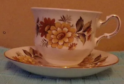 Buy Crown Staffordshire Queen Anne Teacup & Fine Bone China Saucer • 1.99£