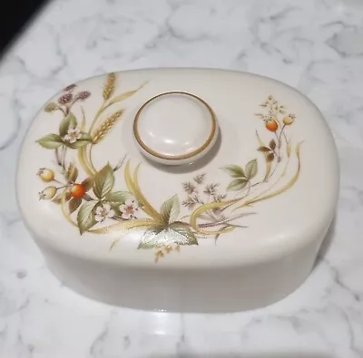 Buy Marks & Spencer M&S Harvest Stonewear Butter Dish Lid Superb Condition. • 5£