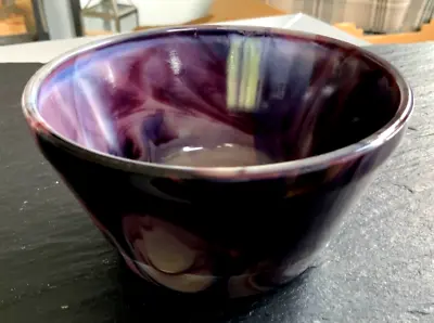 Buy Amethyst Slag Glass Bowl • 24£