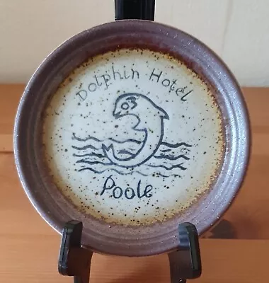 Buy Purbeck Pottery Stoneware Small Souvenir Dish From The Dolphin Hotel • 10£