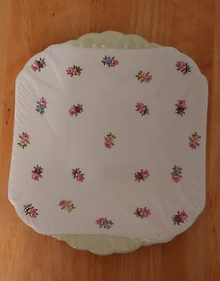 Buy Shelley Twin Handle Floral  Cake Plate Pattern 2325 • 18£