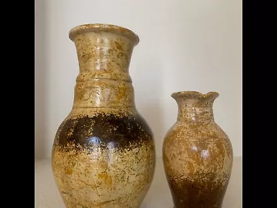 Buy 2-Piece Stone Ware Glazed Pottery Vases  • 24.93£