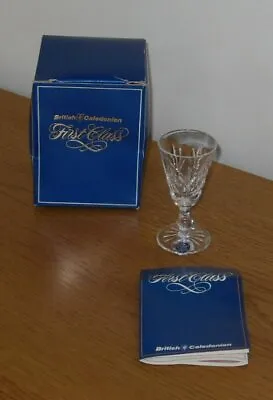 Buy Stuart Crystal  'British Caledonian Collection' 1st Class Liqueur Glass 7.5cm • 5.75£
