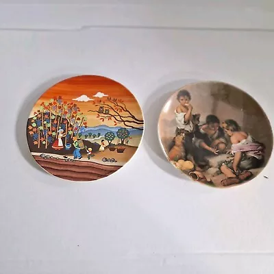 Buy Pair Of Vintage Decorative Poole Pottery Tea Plates Winter 424 I • 5£