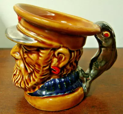 Buy Lord Nelson Pottery Character Toby Jug Mug 1970 Sea Captain Fish Handle • 14.23£