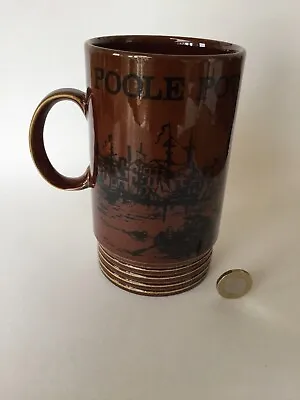 Buy Poole Pottery Centenary Tankard, Mug 1873-1973 View Of Poole Harbour History VGC • 20£